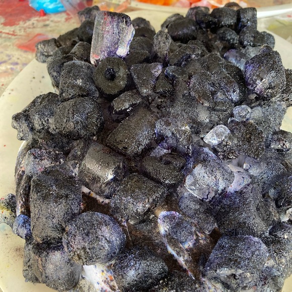 One of a kind Ice Dyed Hoodie, size M - Picture 2 of 6